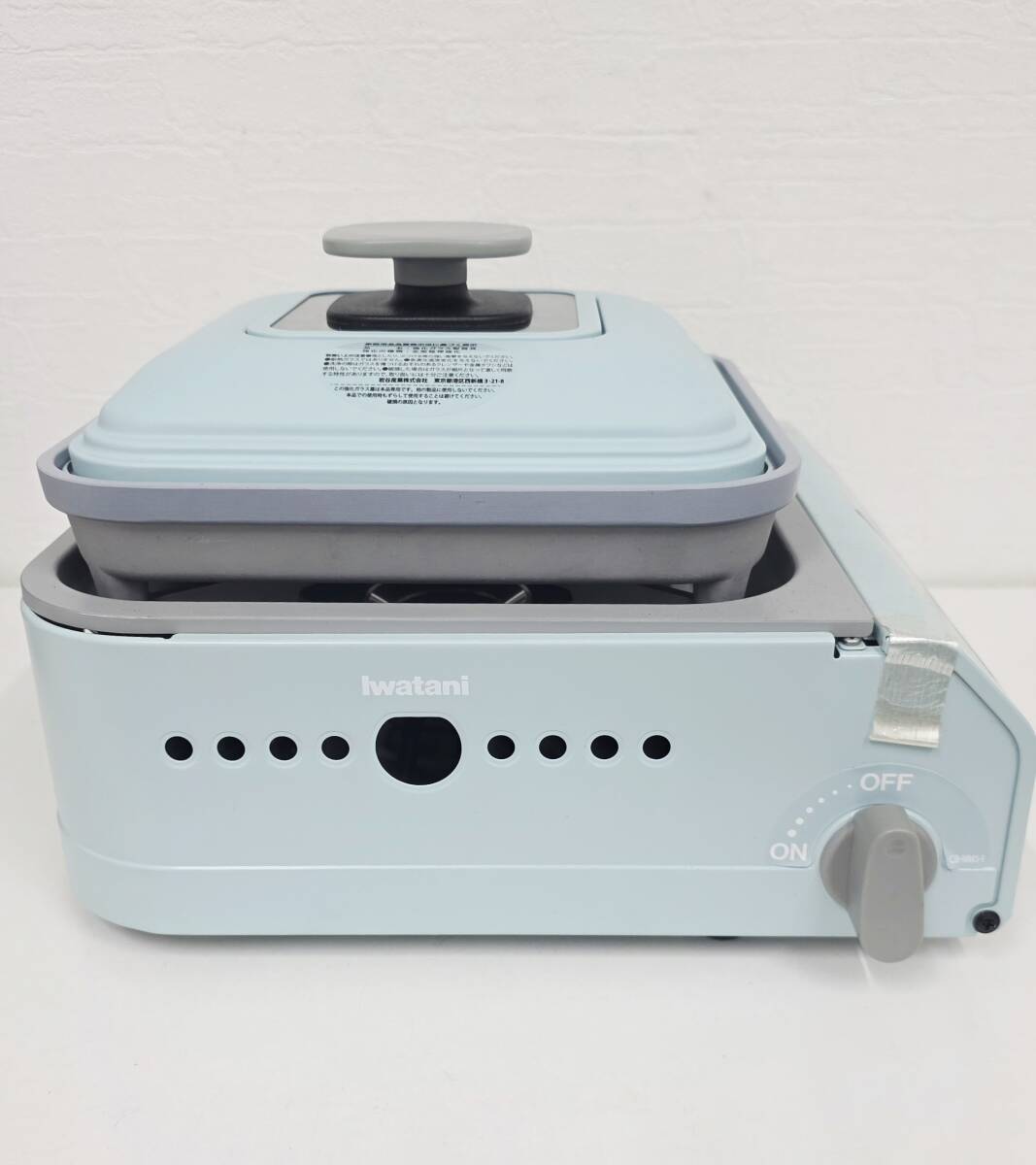 E-3471② 【同梱不可】980円~ 未使用品 Iwatani/イワタニ mini-maru ミニマル カセットガス ホットプレート CB-JHP-1 水色拍卖