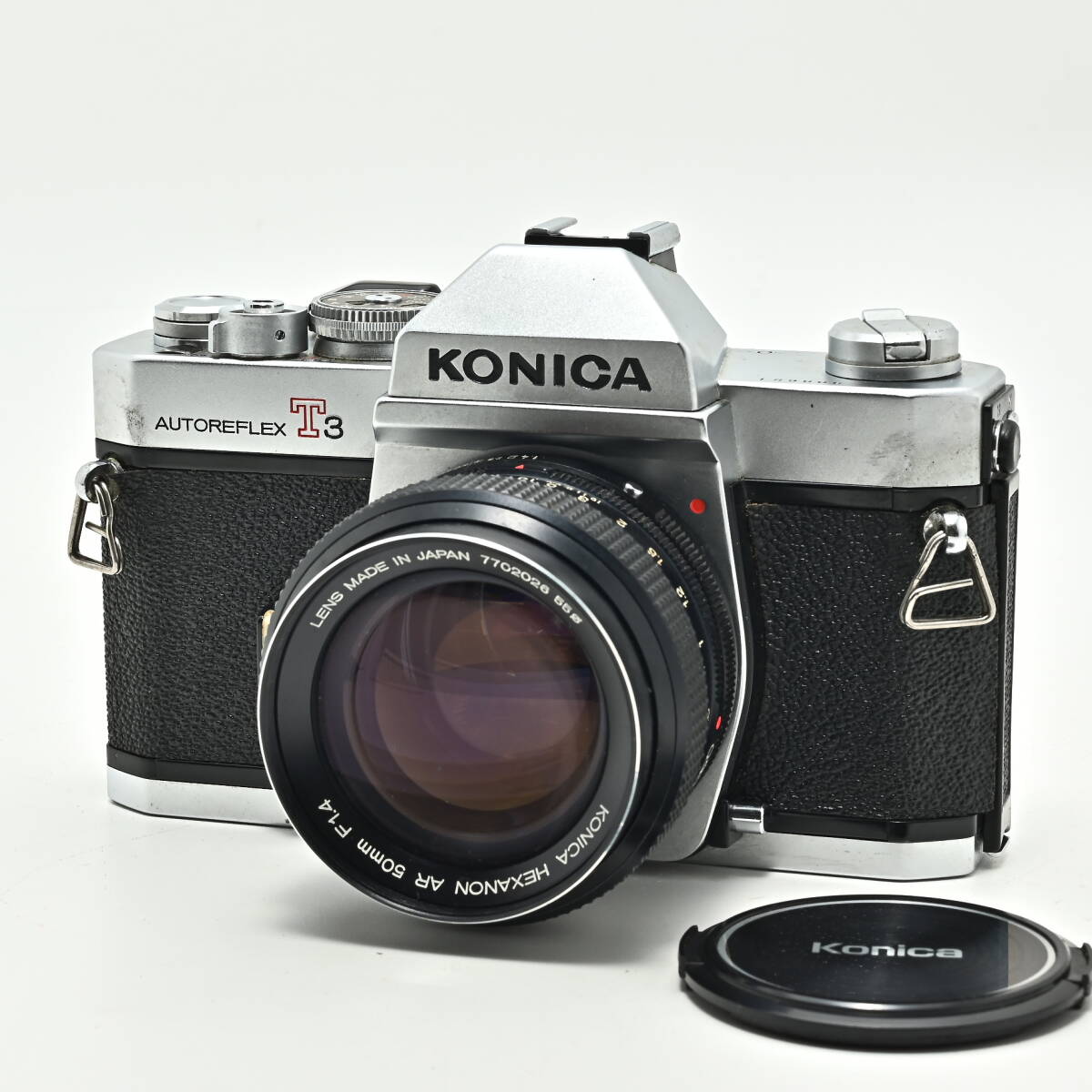 1N-283 Konica コニカ AUTOREFLEX T3 + HEXANON AR 50mm f/1.4 フィルムカメラ マニュアルフォーカス 一眼レフ拍卖