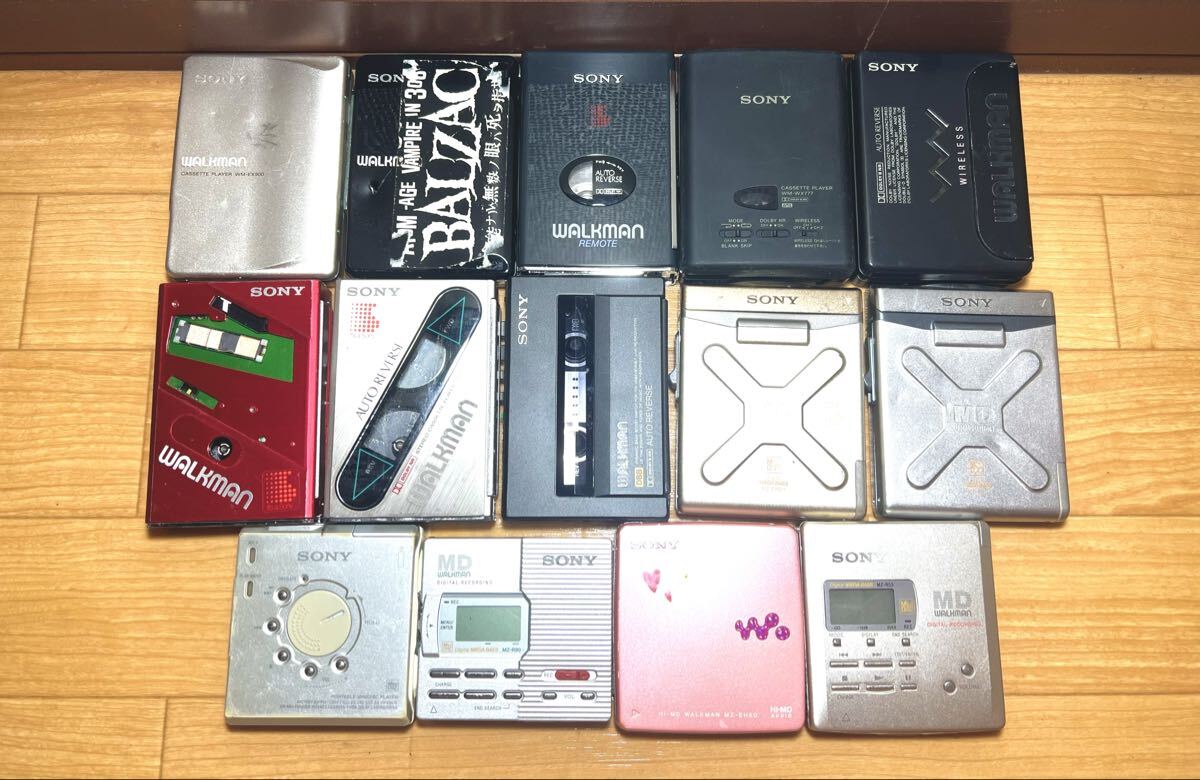 Sony カセットプレーヤー MDプレーヤー 14台まとめ 動作未確認 拍卖