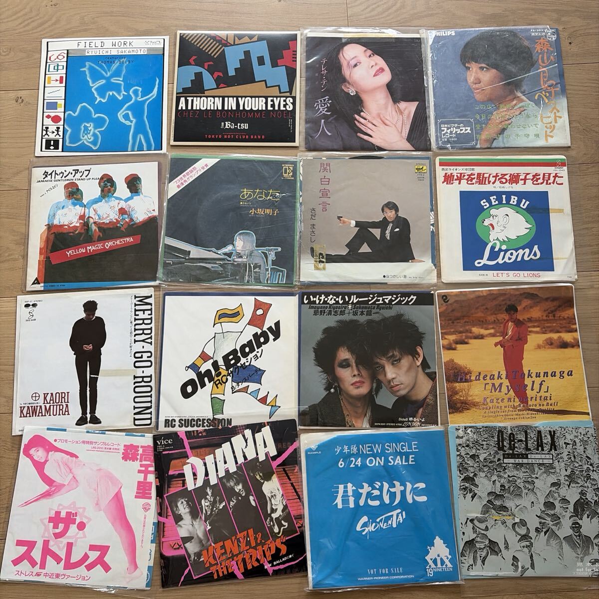 EP 7inch 50枚セット 邦楽いろいろ YMO RCサクセション 坂本龍一 今井美樹 徳永英明 など レンタル落ち拍卖