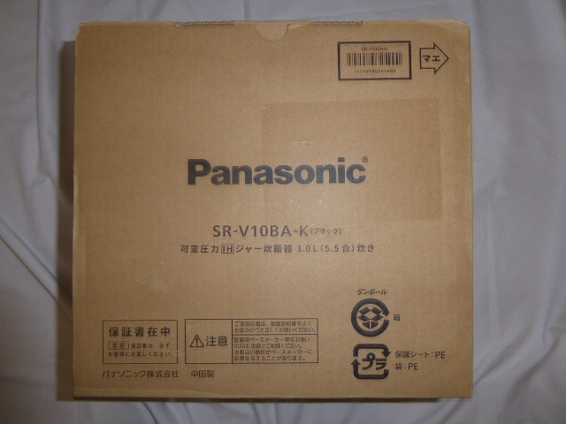 【中古品】パナソニック 炊飯器 5.5合 ビストロ ブラック SR-V10BA-K TMS4M-28拍卖