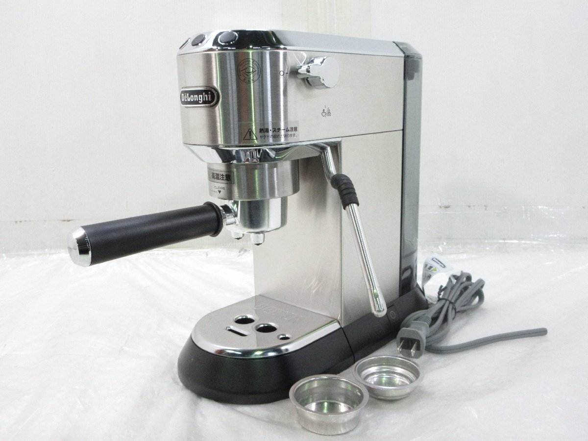 ◎展示品 DeLonghi デロンギ DEDICA ARTE エスプレッソ・カプチーノメーカー EC885J-M メタルシルバー ジャンク w635拍卖