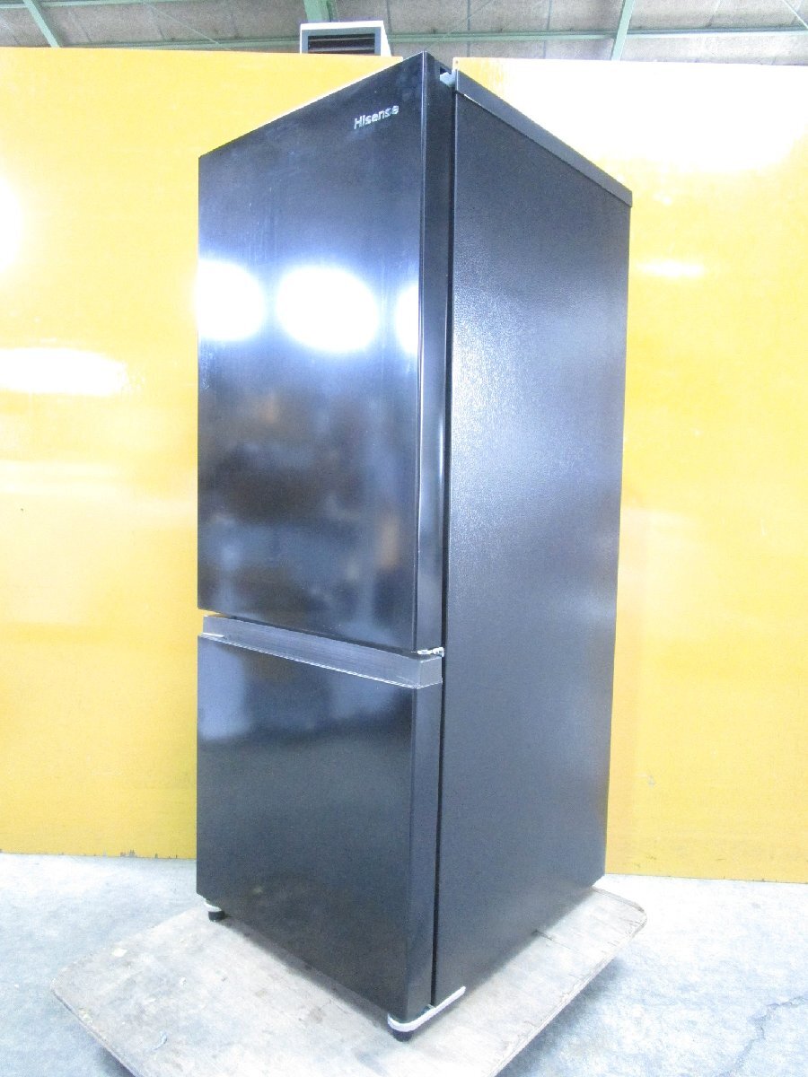 ☆2024年製 Hisense ハイセンス 2ドア ノンフロン冷凍冷蔵庫 162L 右開き HR-D16FB ブラック 直接引取OK w6118拍卖