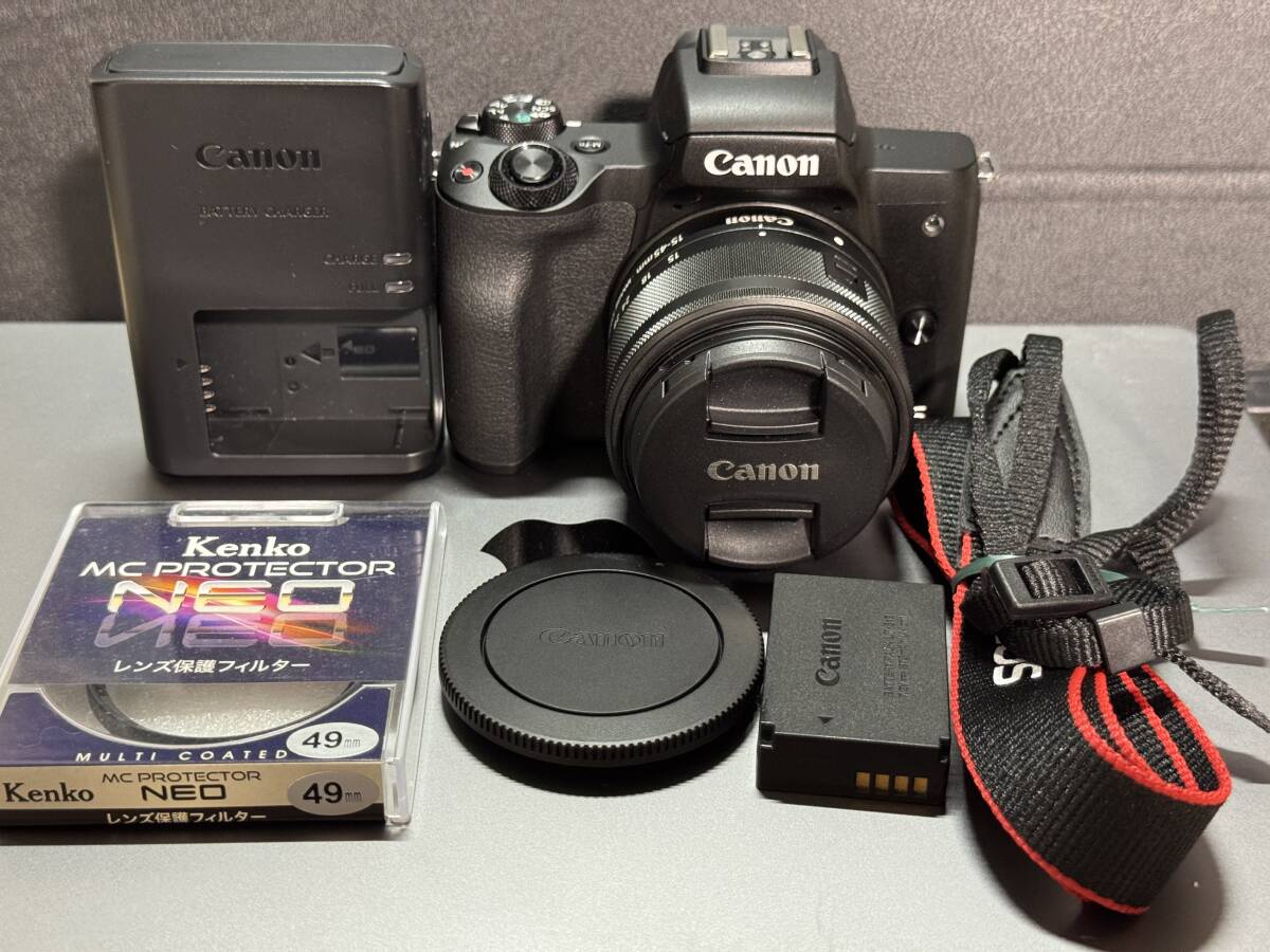 一円スタート!Canon EOS KISS M2 レンズキット おまけ付き拍卖