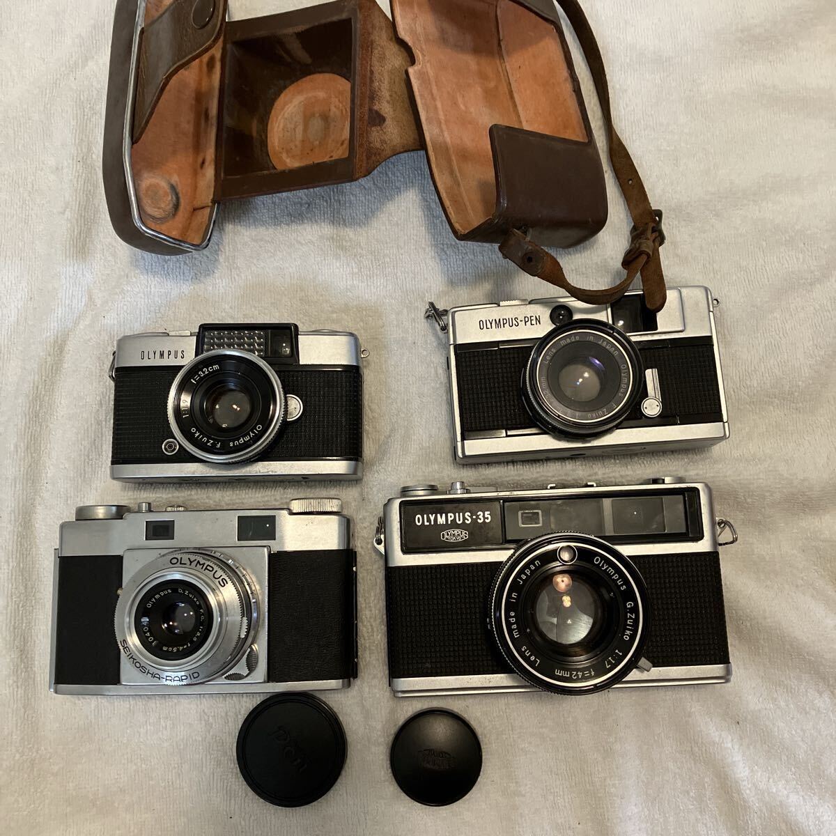 1円〜【動作未確認】OLYMPUS PEN-D 35-S OLYMPUS-35 EED フィルムカメラ 4台まとめ セット拍卖