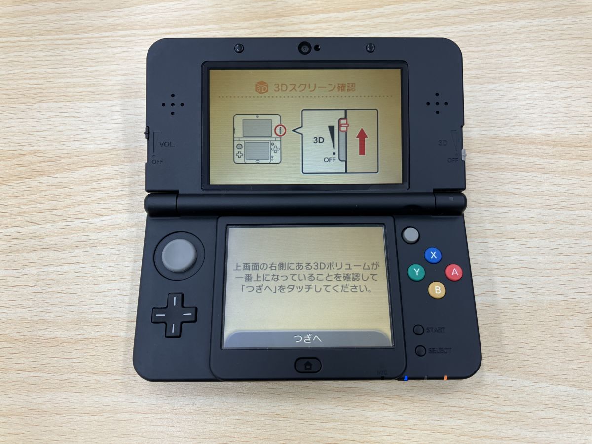 #11629 New ニンテンドー3DS 本体 ブラック ※画面ヤケ ※ソフト起動OK拍卖