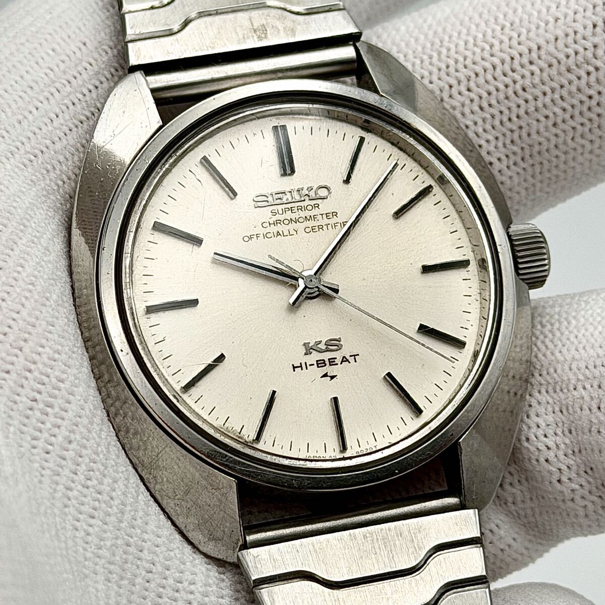 希少 1969年11月製造 KING SEIKO SUPERIOR スーペリア 45-8010 クロノメーター ハイビート ヴィンテージウォッチ vintage 手巻き 腕時計拍卖