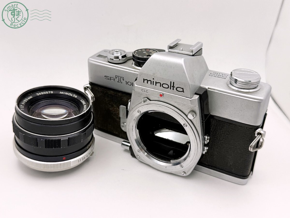CF0701194 ■ Minolta ミノルタ SRT101 一眼レフフィルムカメラ MC ROKKOR-PF 1:1.7 f=55㎜ カメラ 中古拍卖