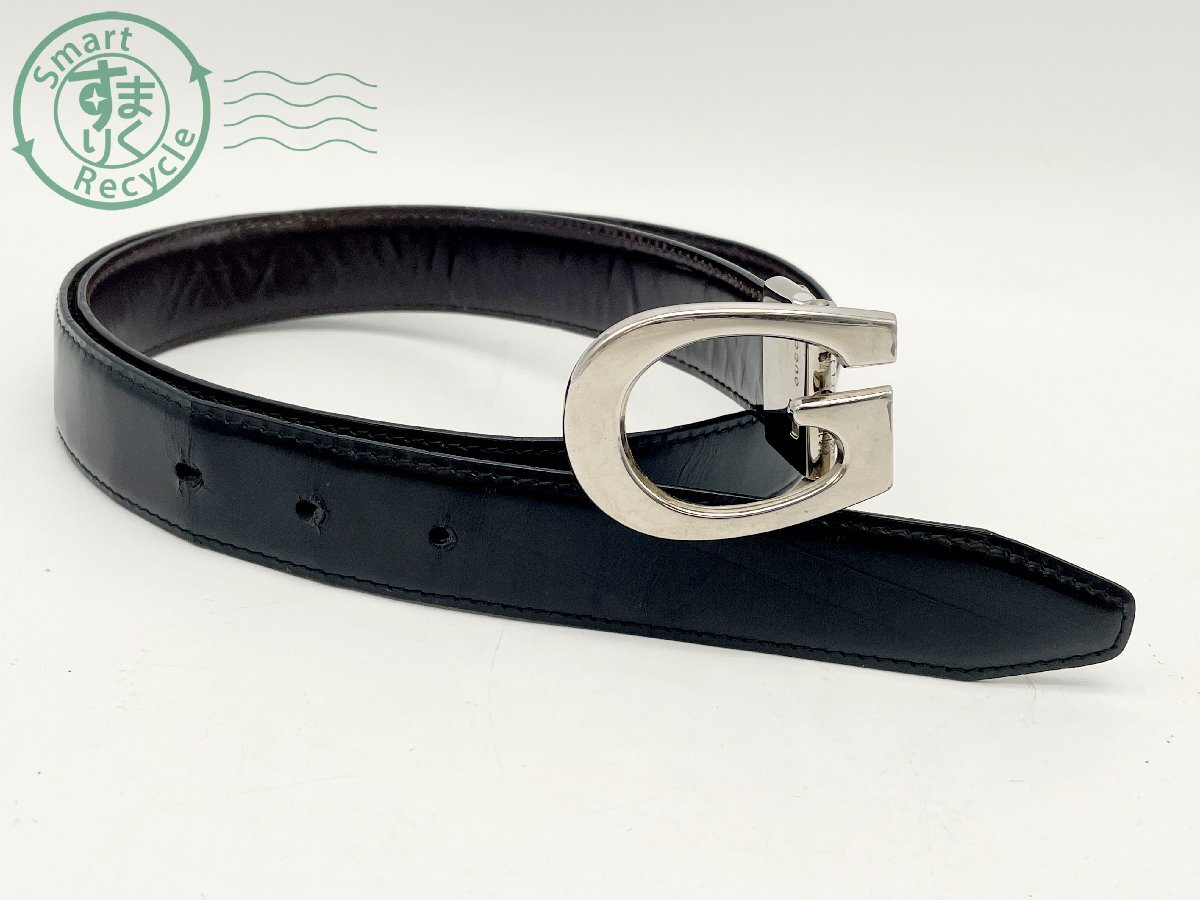 CF0701961 ◎ GUCCI グッチ Gバックル レザーベルト 難あり バックル レザー 革 ベルト ブランド 服飾小物 小物 ファッション雑貨 中古 ⑫拍卖