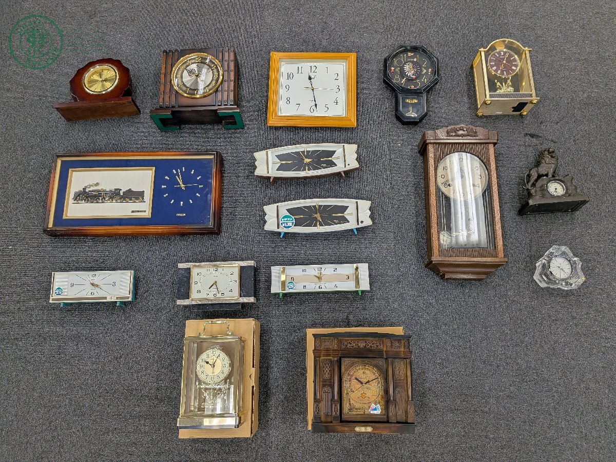 CF0105649 ■【直接引取限定】 置き時計 掛け時計 15点以上 まとめ売り SEIKO CITIZEN 他 アンティーク 中古品 現状品 ジャンク品拍卖