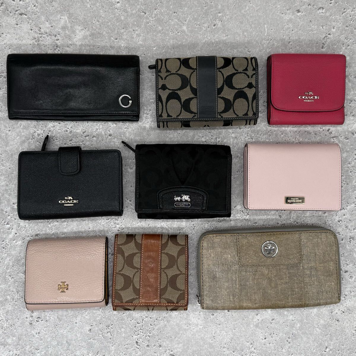 1円 財布 まとめ 9点 GUCCI グッチ coach コーチ ケイトスペード トリーバーチ セット おまとめ 大量 シグネチャー m043拍卖