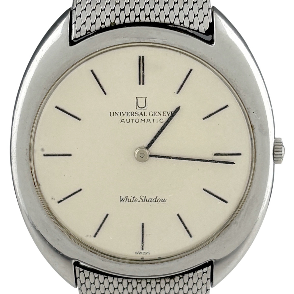【ジャンク品】ユニバーサル・ジュネーブ Universal Geneve ホワイトシャドウ 566101/01 腕時計 手巻き 【中古】拍卖