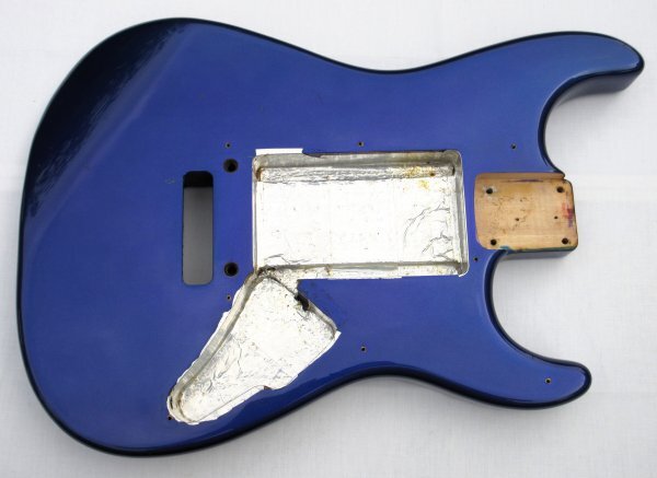 FERNANDES フェルナンデス ストラト型ボディ ミディアムスケール用 青 91年製FERNANDES FST-55拍卖