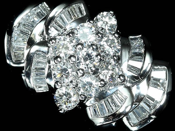 RZ18673T【1円~】新品仕上【RK宝石】《DIAMOND》 豪華絢爛!! 極上ダイヤモンド 総計2.00ct!! Pt900 超高級リング ダイヤ拍卖