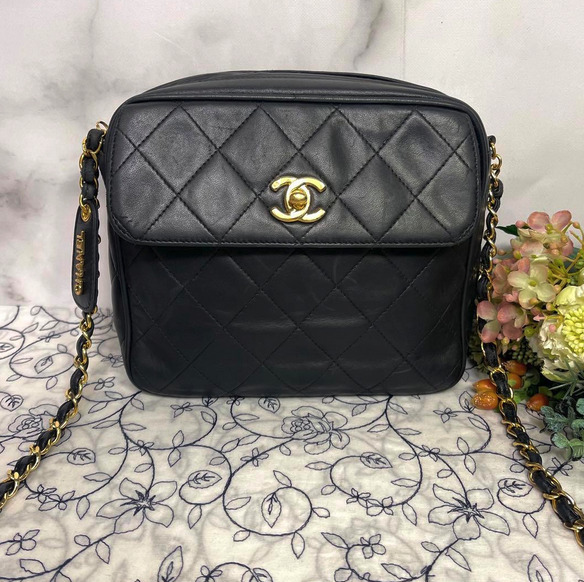 【希少】CHANEL シャネル ビンテージ マトラッセ チェーンショルダーバッグ ターンロック拍卖