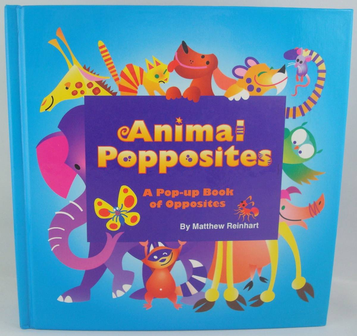 洋書 Animal Popposites A Pop-Up Book of Opposites しかけ絵本 飛び出す絵本 アニマル ポップアップブック マシューラインハート拍卖