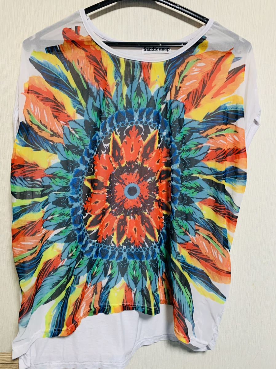 【サンディアナップ】花柄カットソー♪Sandieanap拍卖