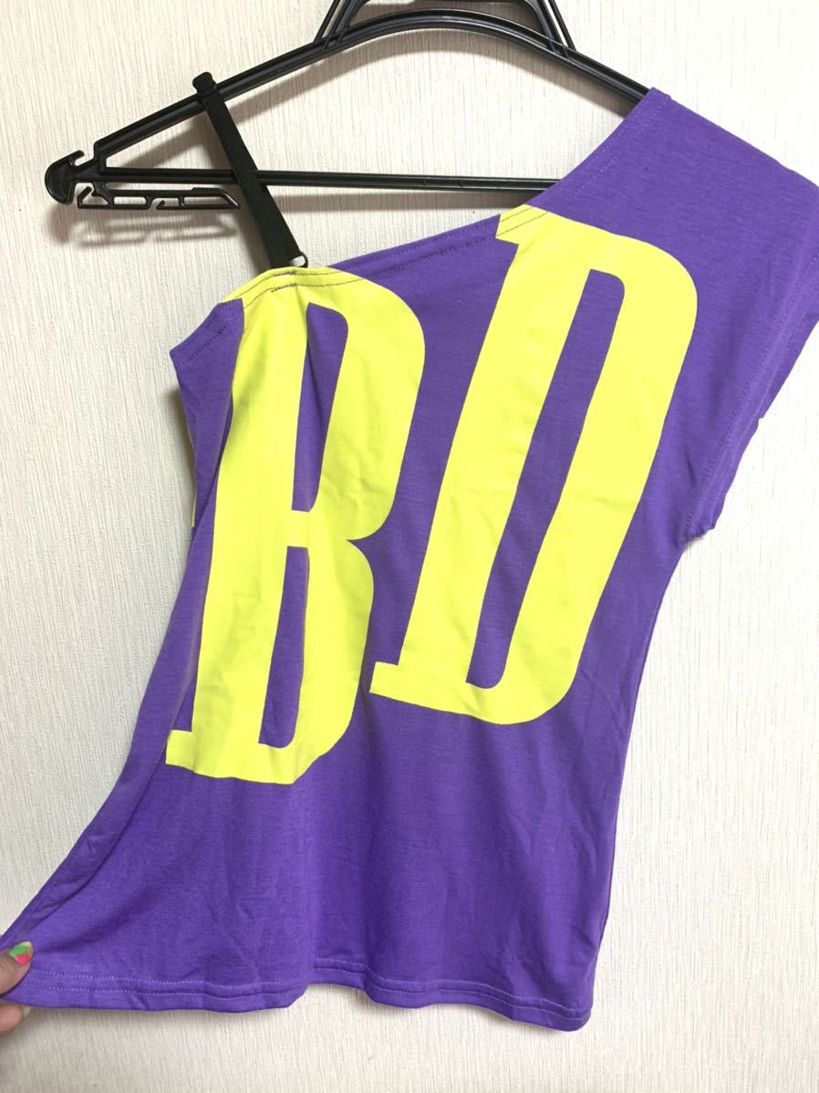 【ベビードールディープ】【新品タグ付き】パープルワンショルトップス♪拍卖