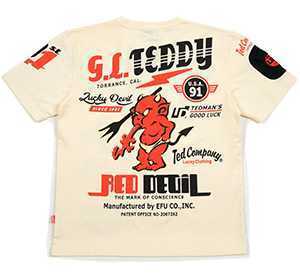 テッドマン Tシャツ ホワイト M TDSS-533 エフ商会拍卖