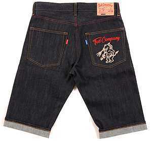 テッドマン/刺繍デニムハーフパンツ/38/TDRYT-11/エフ商会拍卖