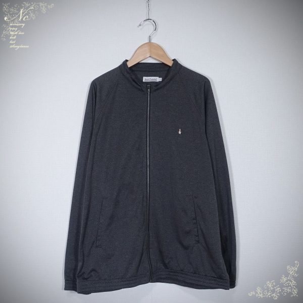 USED*Hush Puppies/ハッシュパピー/L/ドット柄ライトブルゾン/ダークグレー拍卖