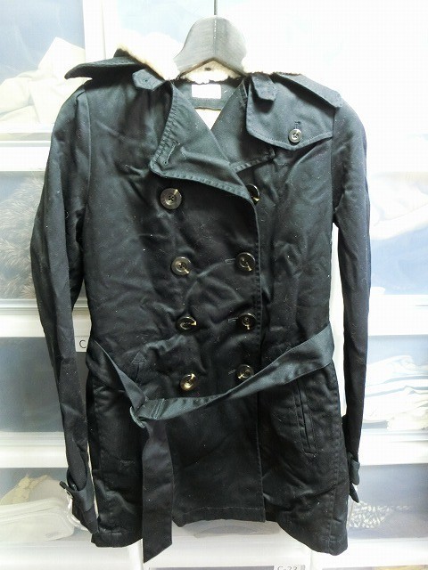 Fruit Cake ダブル コート フード ボア M ブラック #M'-PLAYA フルーツケイク拍卖