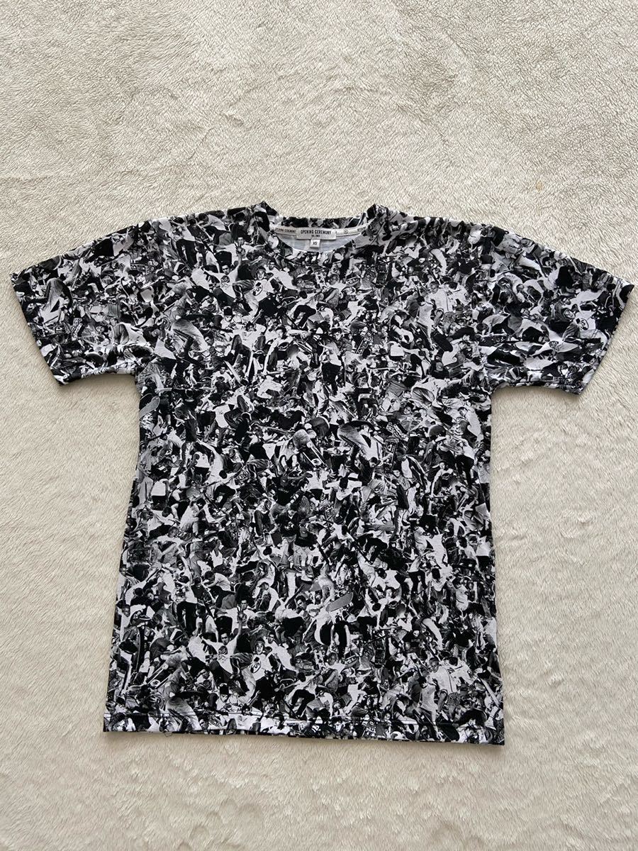 OPENING CEREMONY sizeXS アメリカ製フォトプリントTシャツ USA製 オープニングセレモニー スケーター拍卖