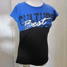 ☆【郵便(クリックポスト)対応】LOVE4ETERNITY 女の子 半袖 バイカラー チュニック 110cm(52-126)拍卖