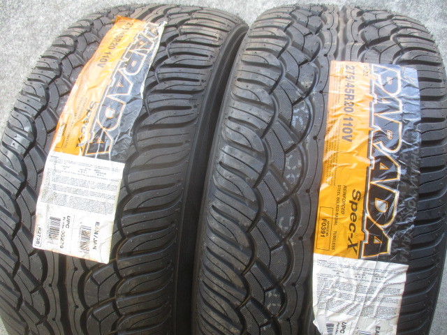 ☆新品激安☆ヨコハマ PARADA Spec-X 275/45R20 2本拍卖