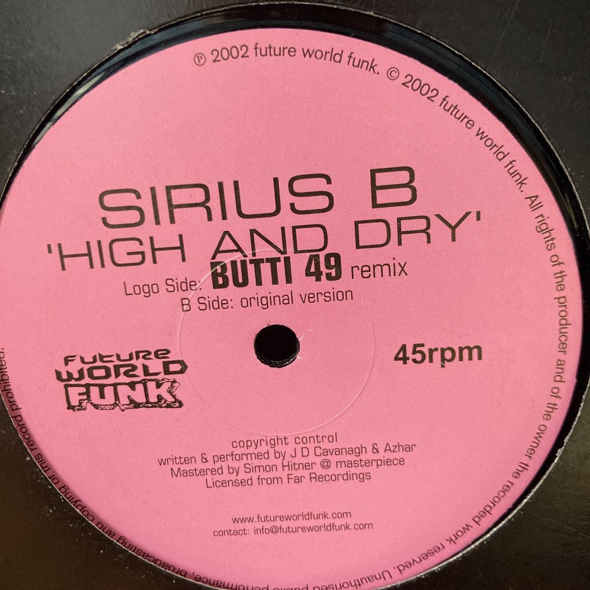 SIRIS B、high and dry、12インチ、ハウス、須永辰雄、オルガンバー拍卖