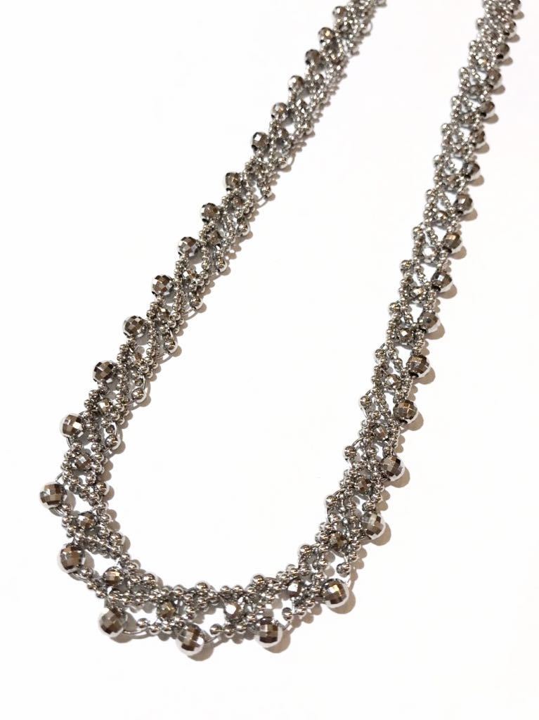 ☆Pt850 ミラーボールデザイン柄ネックレス☆拍卖