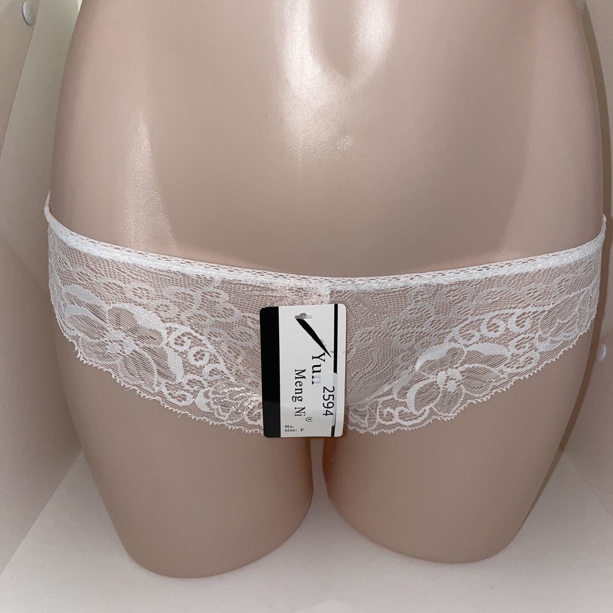 2594-2598★白(ホワイト)★総レース★フルバックショーツ★フリーサイズ拍卖