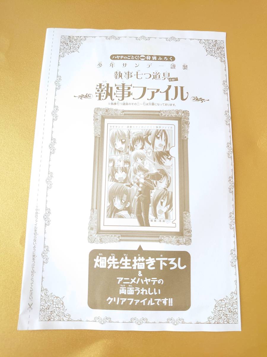 【急募!】ハヤテのごとく!特別付録 執事七つ道具 執事ファイル【少年サンデー付録】5拍卖