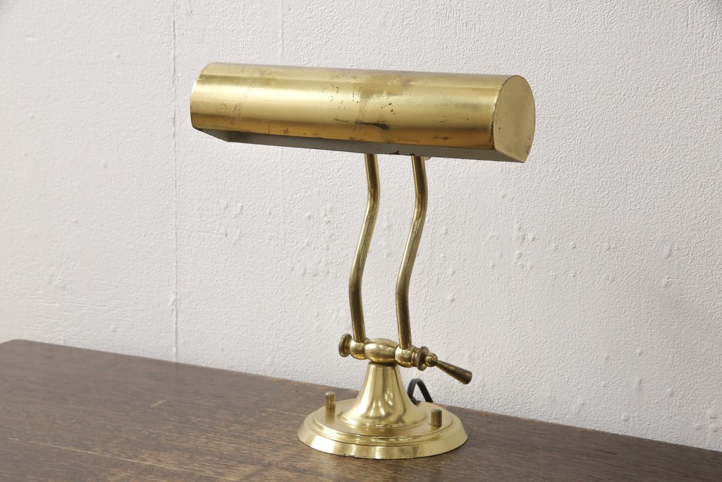 R-058051 和製ビンテージ 真鍮の光沢が印象的な壁掛け照明(ウォールランプ、壁付け照明、しんちゅう、ヴィンテージ)(R-058051)拍卖