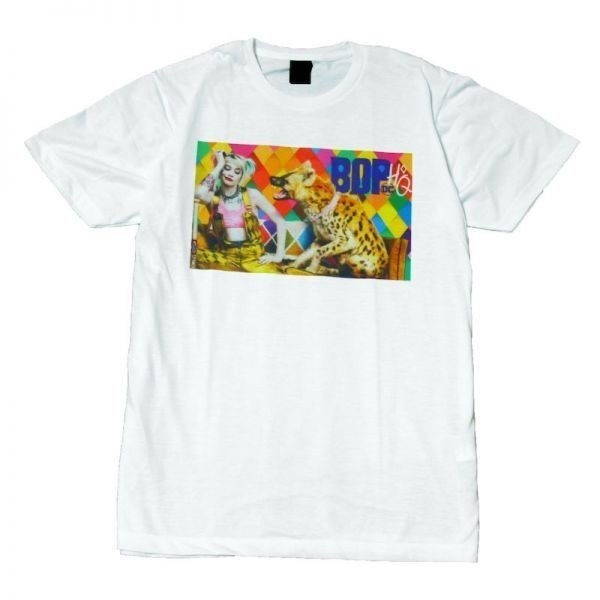 映画Tシャツ ハーレイクイン 華麗なる覚醒 スーサイドスクワッド ストリート系 おもしろTシャツ メンズ 半袖★tsr0470-wht-m拍卖