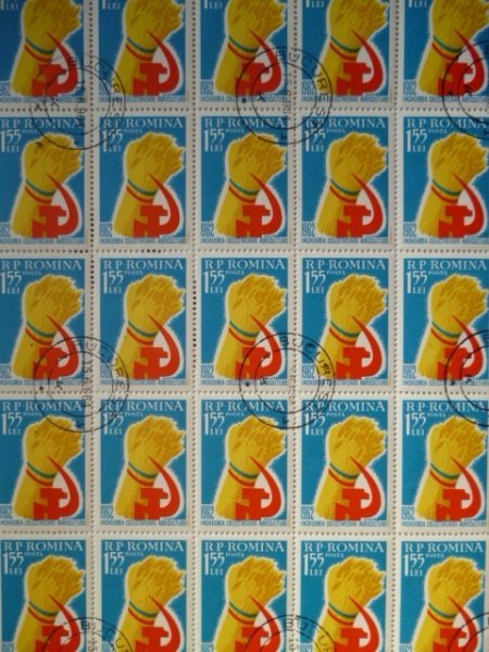 特価!(画像6枚) ルーマニア切手『プロパガンダ』1960/62/64 6大シートセット拍卖