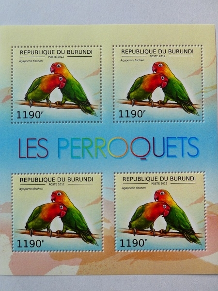 ブルンジ切手『オウム』鳥 2012 A-c拍卖