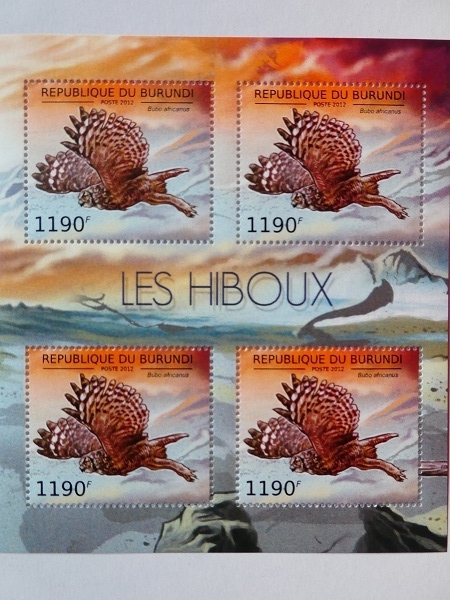 ブルンジ切手『ふくろう』鳥 2012 A-c拍卖
