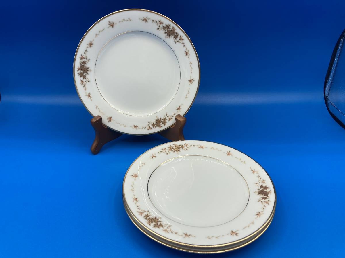 【used】Noritake ノリタケ ★お皿 プレート 3枚 160mm拍卖