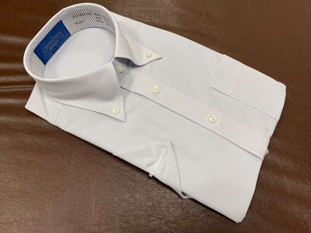 CARPENTARIA/カーペンタリア/半袖/ドレスシャツ/ワイシャツ/M(39)/グレー系/b17拍卖