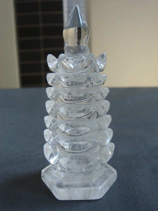 ☆風水、お守り、超希少、極美品、高透明天然8A級水晶文昌塔A8拍卖