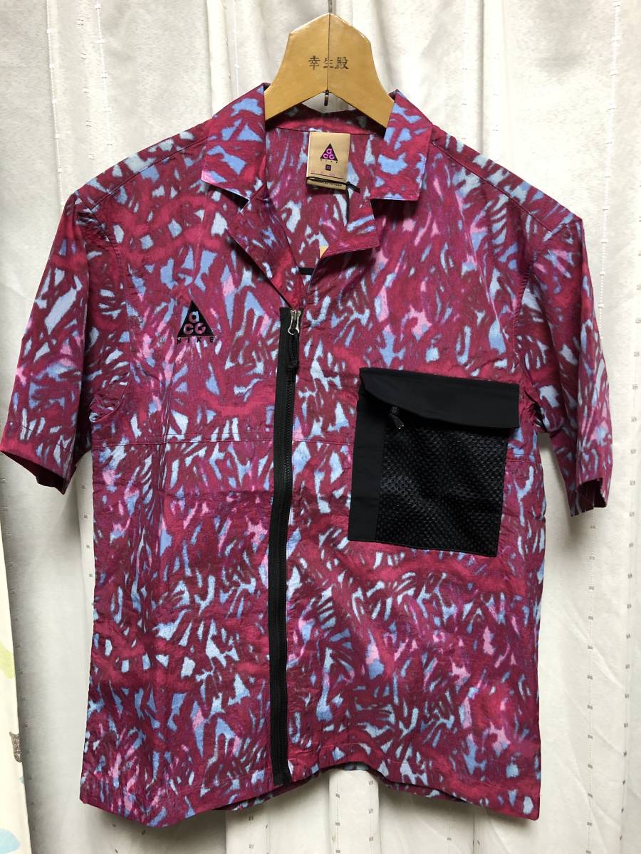 新品 19FW NIKE AS M NRG ACG TOP SS AOP XS 定価13,750円 shirt シャツ 半袖 ナイキ 拍卖