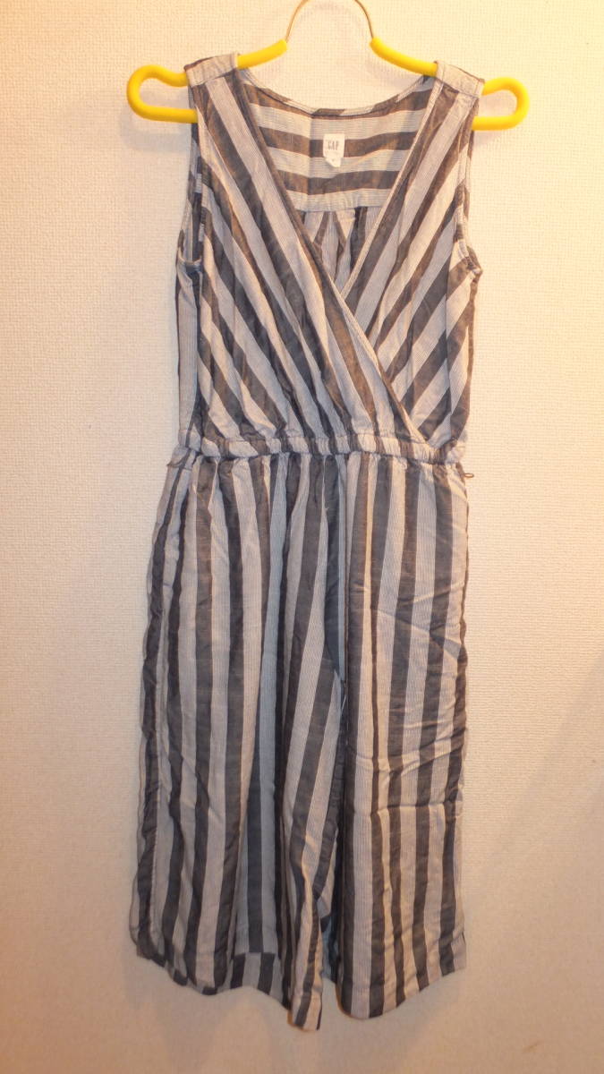 ★GAP★Ladies Dress size S ギャップレディース ノンスリーブ ワンピース サイズS USED IN JAPAN ストライプ しましま拍卖