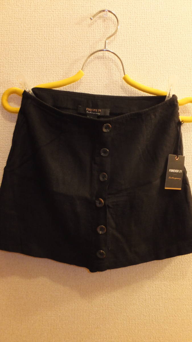 ★FOREVER 21★フォーエバー21ショートパンツサイズXS short pants black size XS NWT NEW FROM JAPAN 黒色 新品タグ付き拍卖