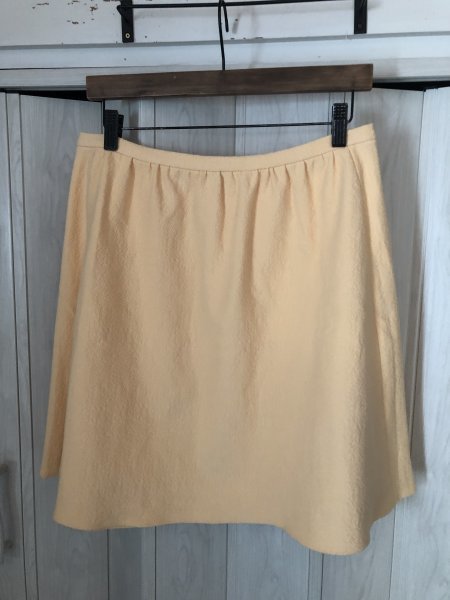 kristina ti/クリスティーナティ/イエローのミニスカート/イタリア製/新品タグ付き◆sk拍卖