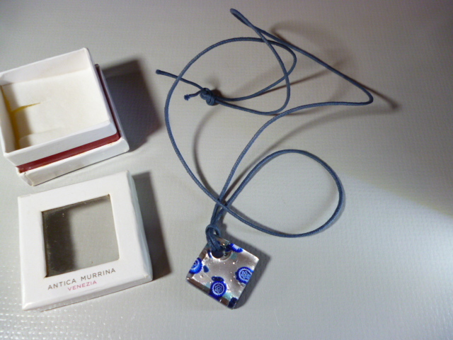 β Venetian glass ベネチアングラス ANTICA MURRINA ペンダント ネックレス β アンティカムリーナ ベネチアンガラス ヴェネチアン拍卖