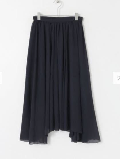 アーバンリサーチ ロッソ urban reserch ROSSO アシンメトリーギャザースカート ネイビー 紺 サイズ38 新品拍卖