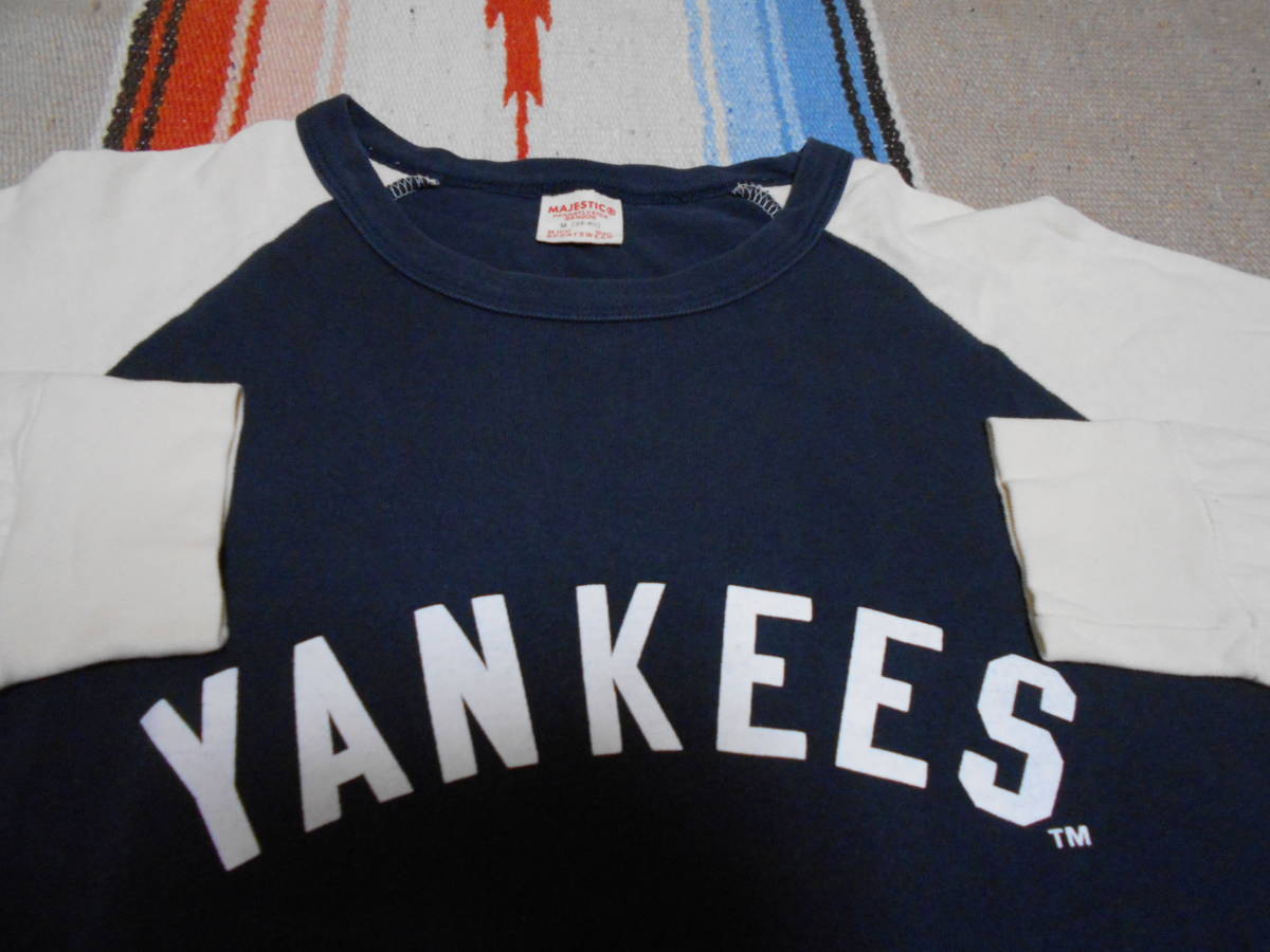 1960S MAJESTIC SPORTS WEAR NEWYORK YANKEES MLB VINTAGE ANTIQUES ニューヨーク ヤンキース ラグラン メジャーリーグ チャンピオン拍卖