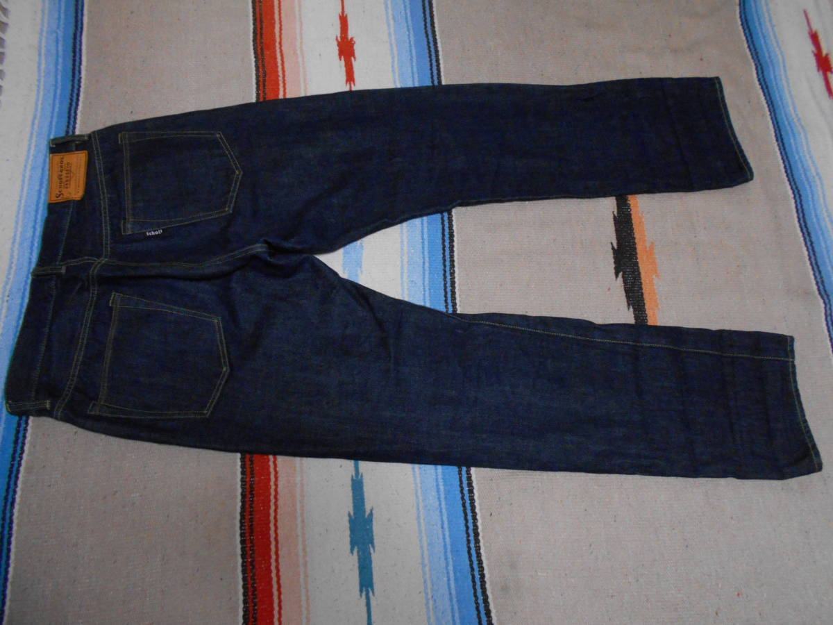 1940S SCHOTT NYC VINTAGE INDIGO JEANS 501XX TYPE HOTROD BIKER TRIUMPH CAFE RACER SCRAMBLER VINTAGE 赤耳ビンテージ 隠しリベット拍卖