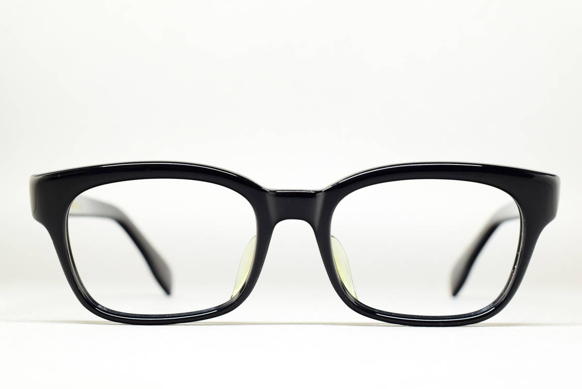 デッドストック YS306-46 46-16 本セルロイド メガネ サングラス フレーム ブラック 日本製 ヴィンテージ拍卖